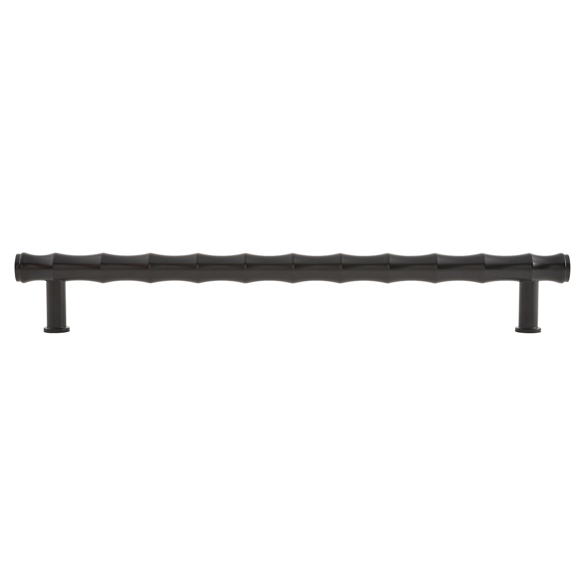 Crispin Bamboo 15mm T-Bar Cabinet Pull Handle - 224mm Centres - Matt Black - view 2