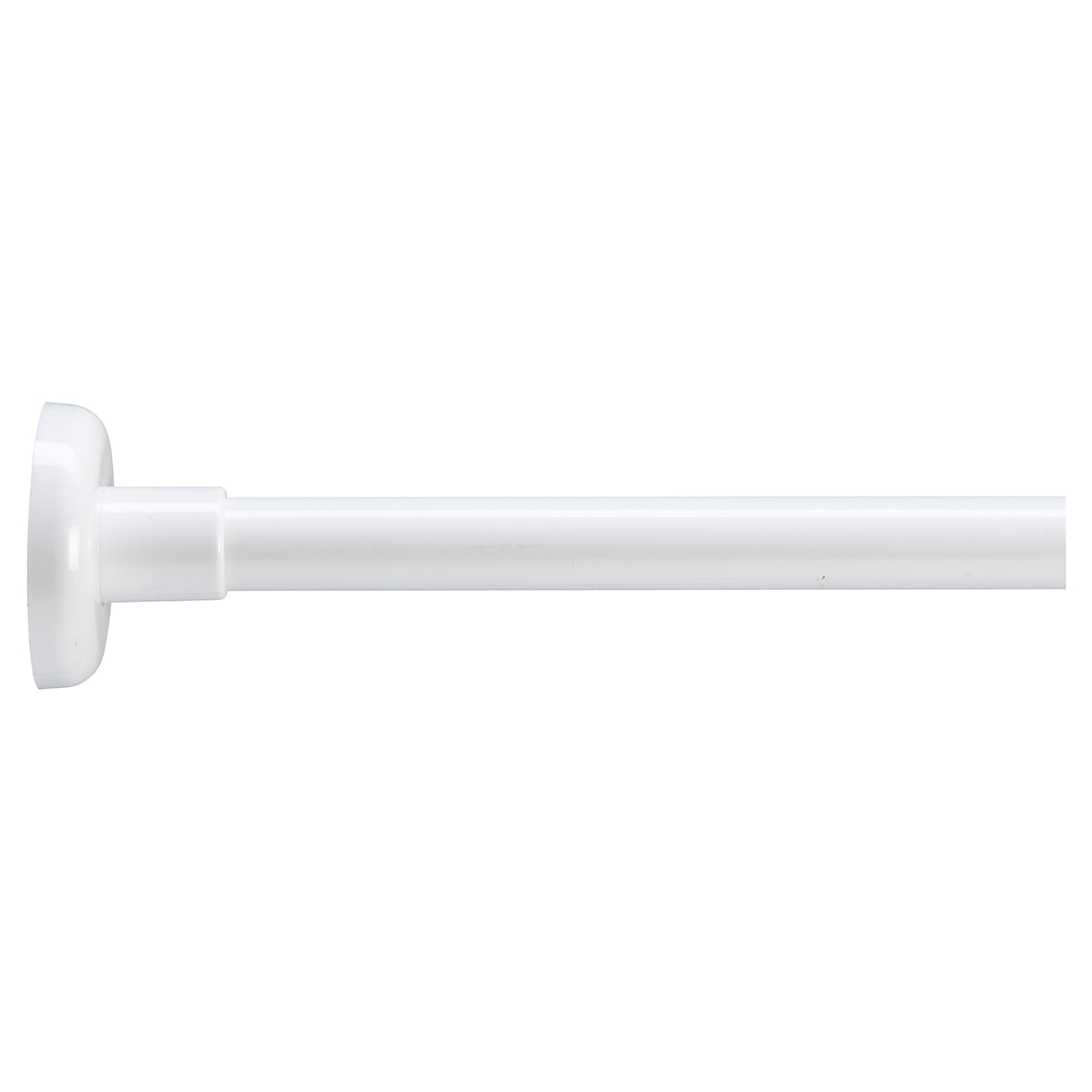 Shower Rail - L Shaped - Telescopic Rod - 1400-2600mm Length - White - view 2