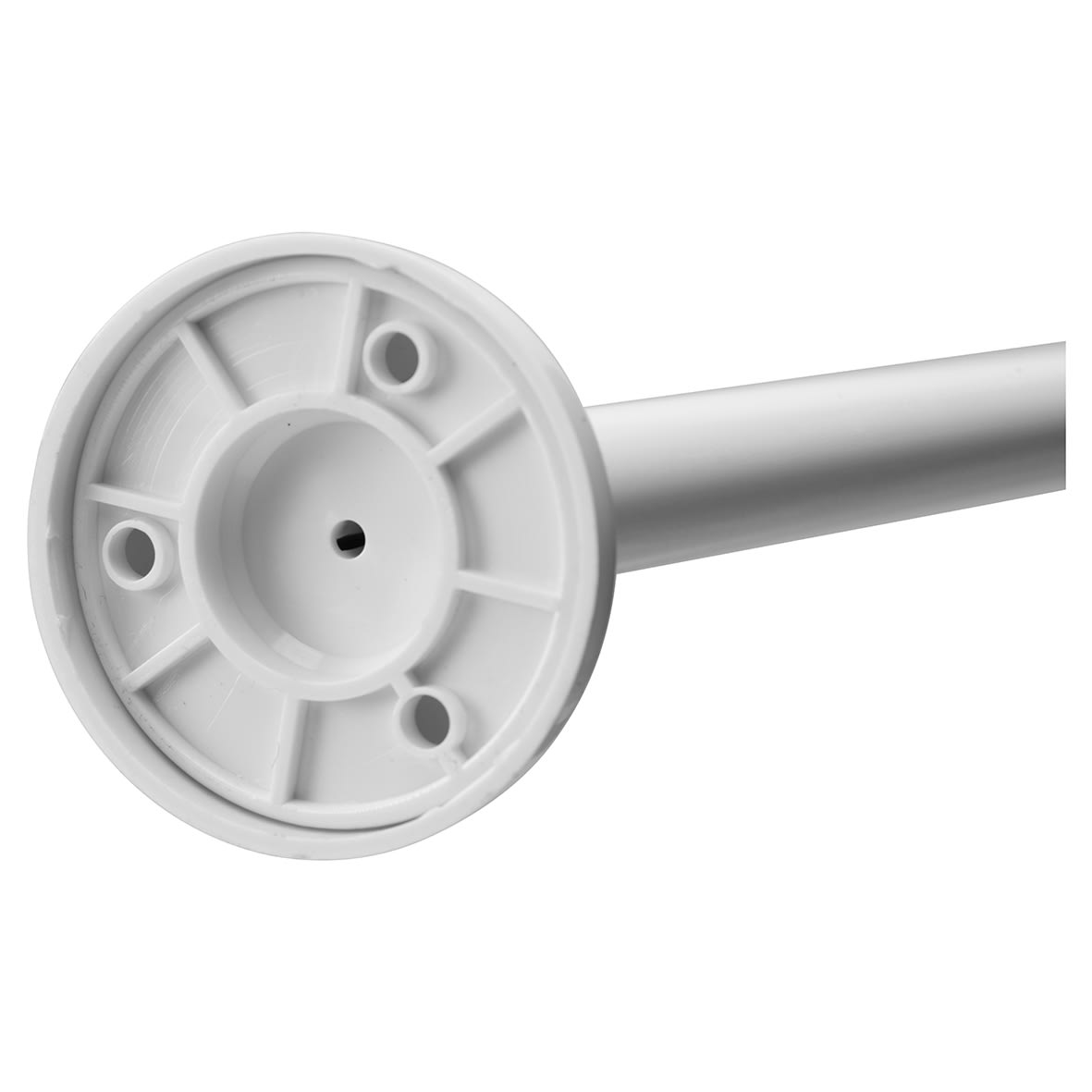 Shower Rail - L Shaped - Telescopic Rod - 1400-2600mm Length - White - view 5