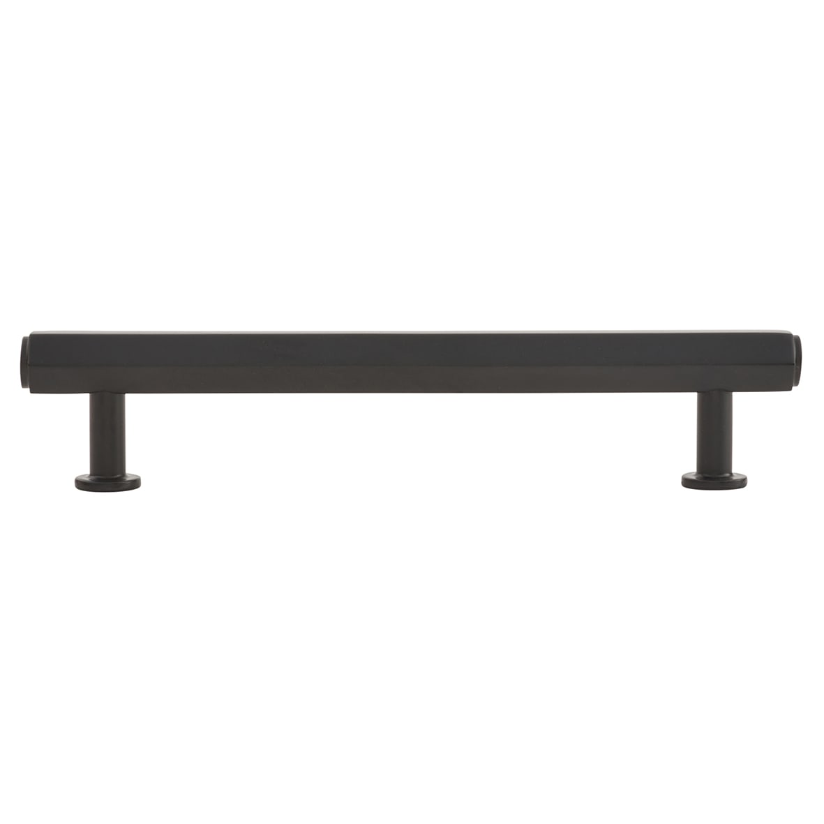 Vesper Hex 14mm T-Bar Cabinet Pull Handle - 128mm Centres - Matt Black - view 2