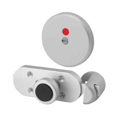Premier Cubicle Indicator Bolt - 17-21mm Panels - Satin Anodised Aluminium - view 2