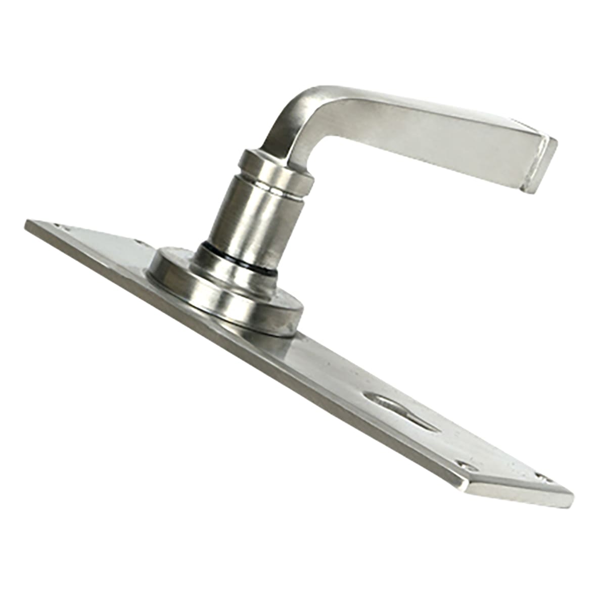 Satin Stainless Steel Keyhole Door Handles - Avon Range - 152 x 48mm - view 2