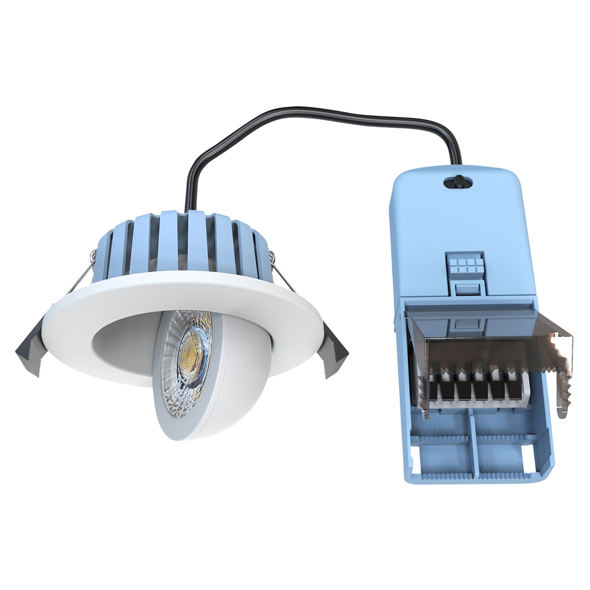 Forum Spa Eden 7W IP65 Fire Rated LED Dimmable Adjustable Downlight - 3/4/6000K CCT - White - view 3