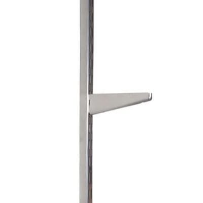 Twin Slot Shelving System - Shelf Bracket for Solid Shelving - 270mm Length - Platinum - view 2