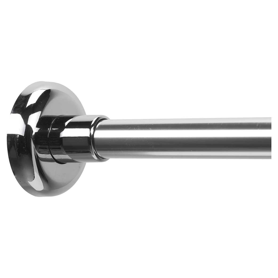Shower Rail - L Shaped - Telescopic Rod - 1400-2600mm Length - Chrome - view 2