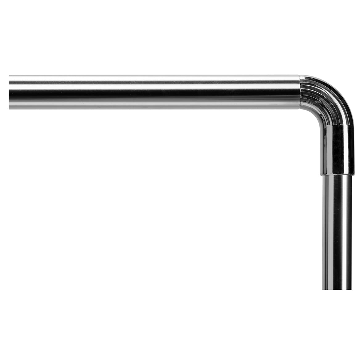Shower Rail - L Shaped - Telescopic Rod - 1400-2600mm Length - Chrome - view 4