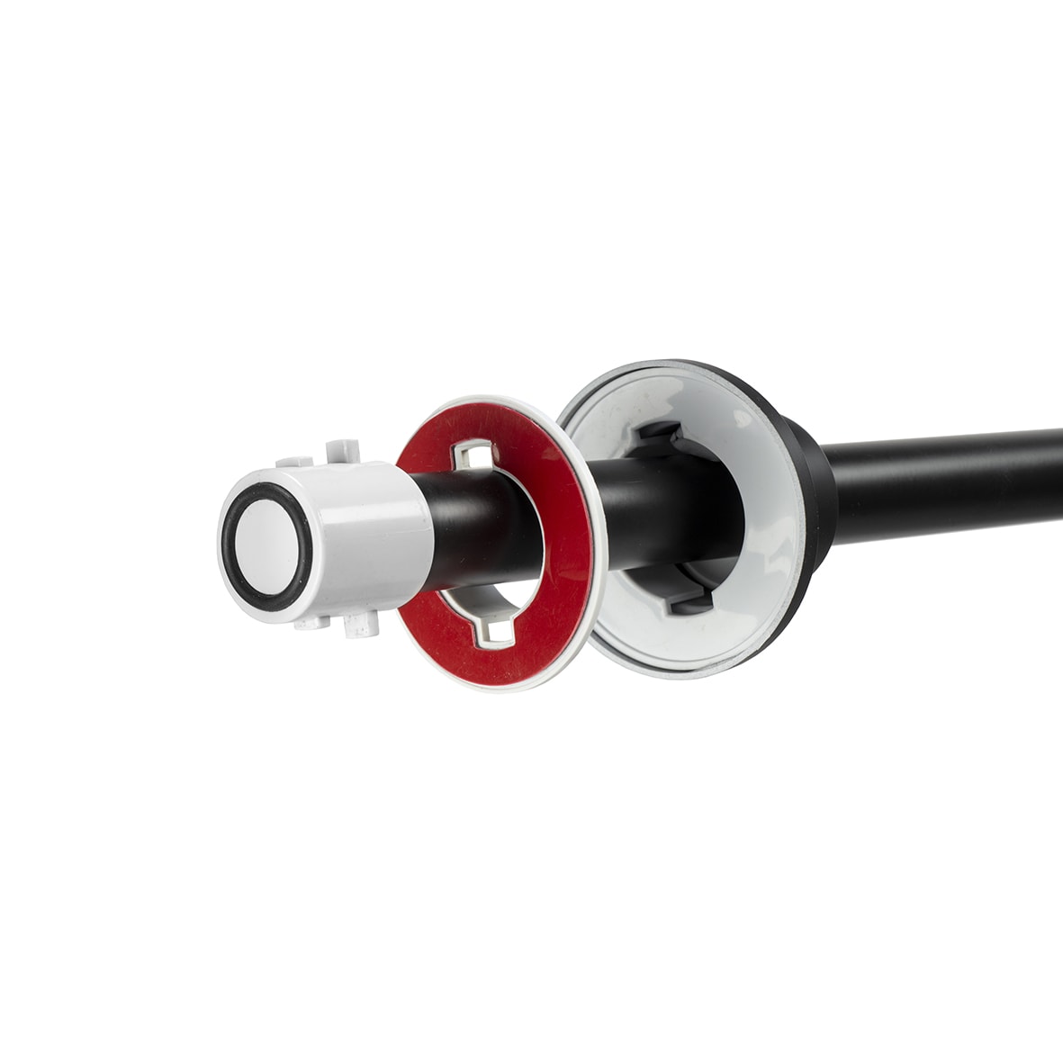 Stick 'n' Lock Premium Shower Rail - Telescopic Rod - 1295-2298mm Length - Matt Black - view 5