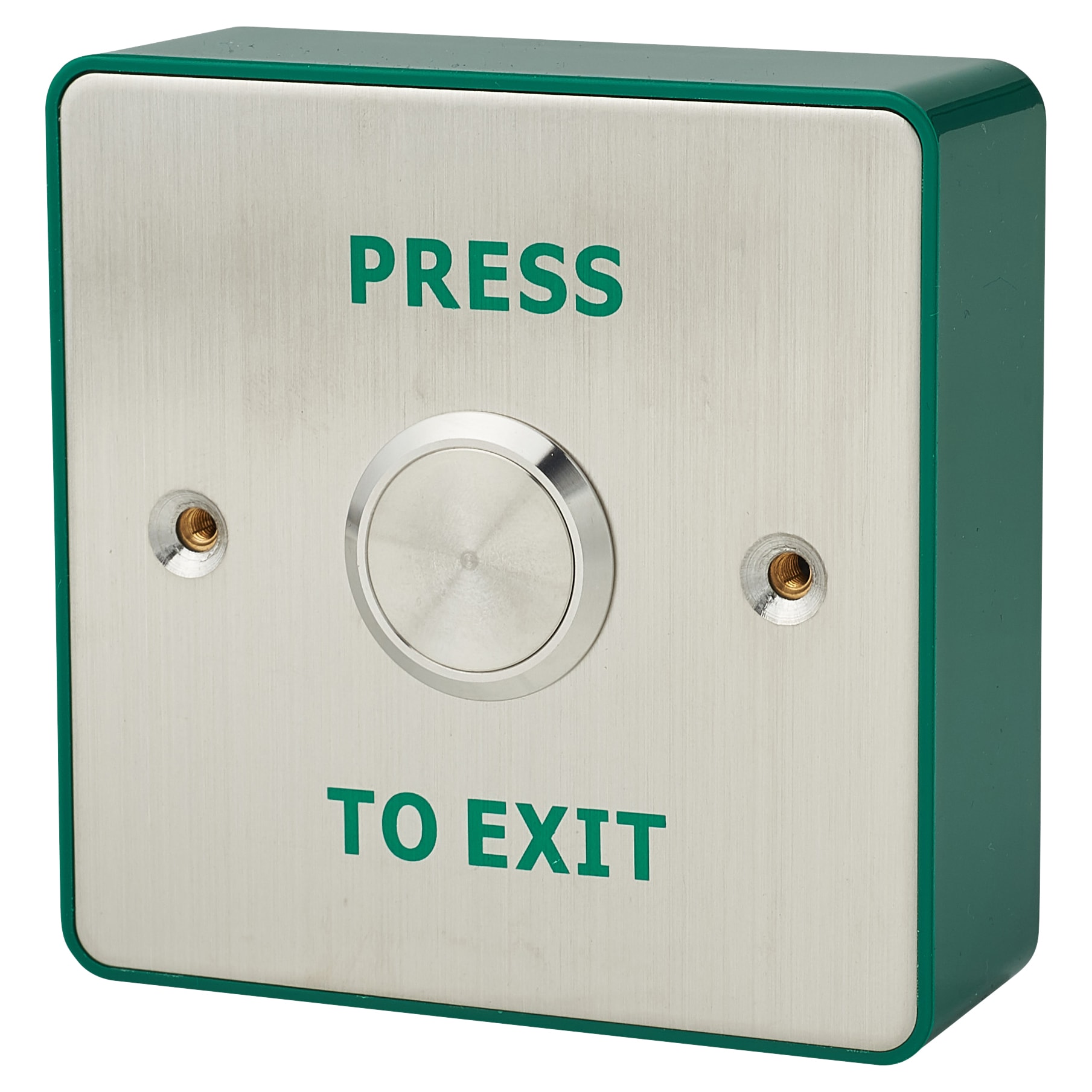Stainless Steel Press to Exit Button - 88 x 88 x 31mm - Single - view 2