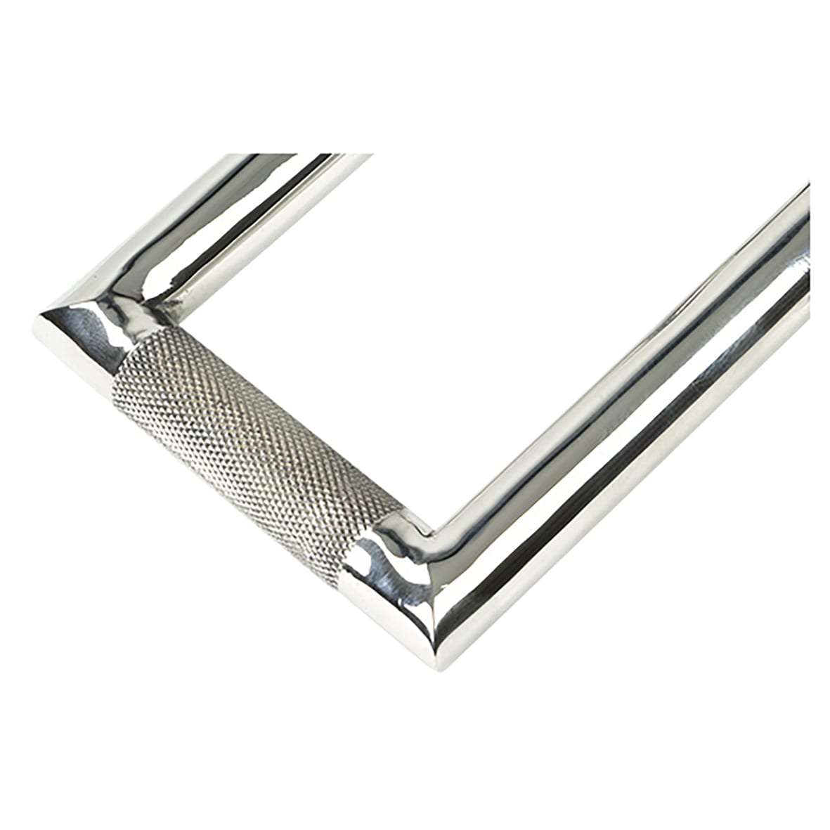 Brompton Rectangular Knurled Door Knocker - Polished Stainless Steel - 145 x 90mm - view 4
