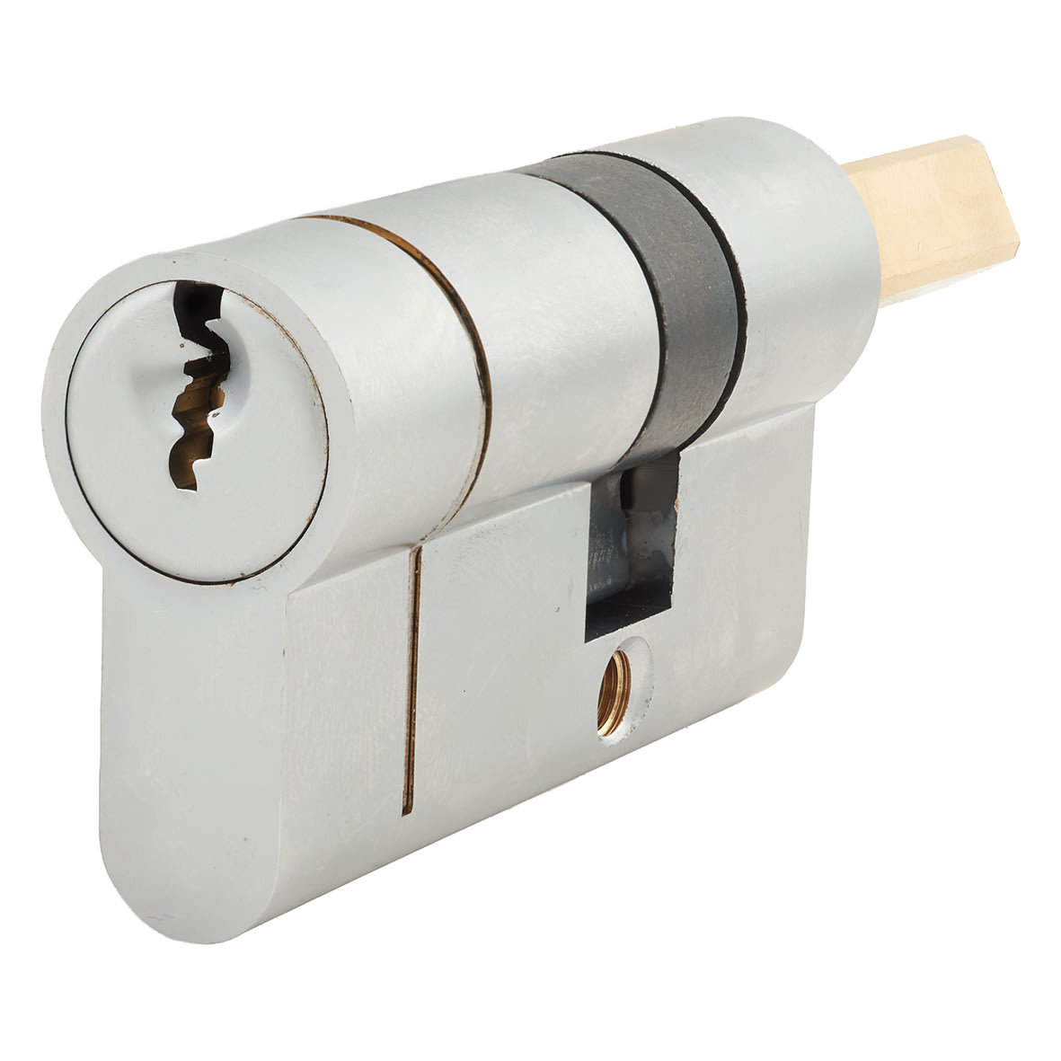 Wenlock 15mm Knurled T-Bar Cabinet Pull Handle on Stepped Backplate - 224mm c/c - Satin Brass - view 7