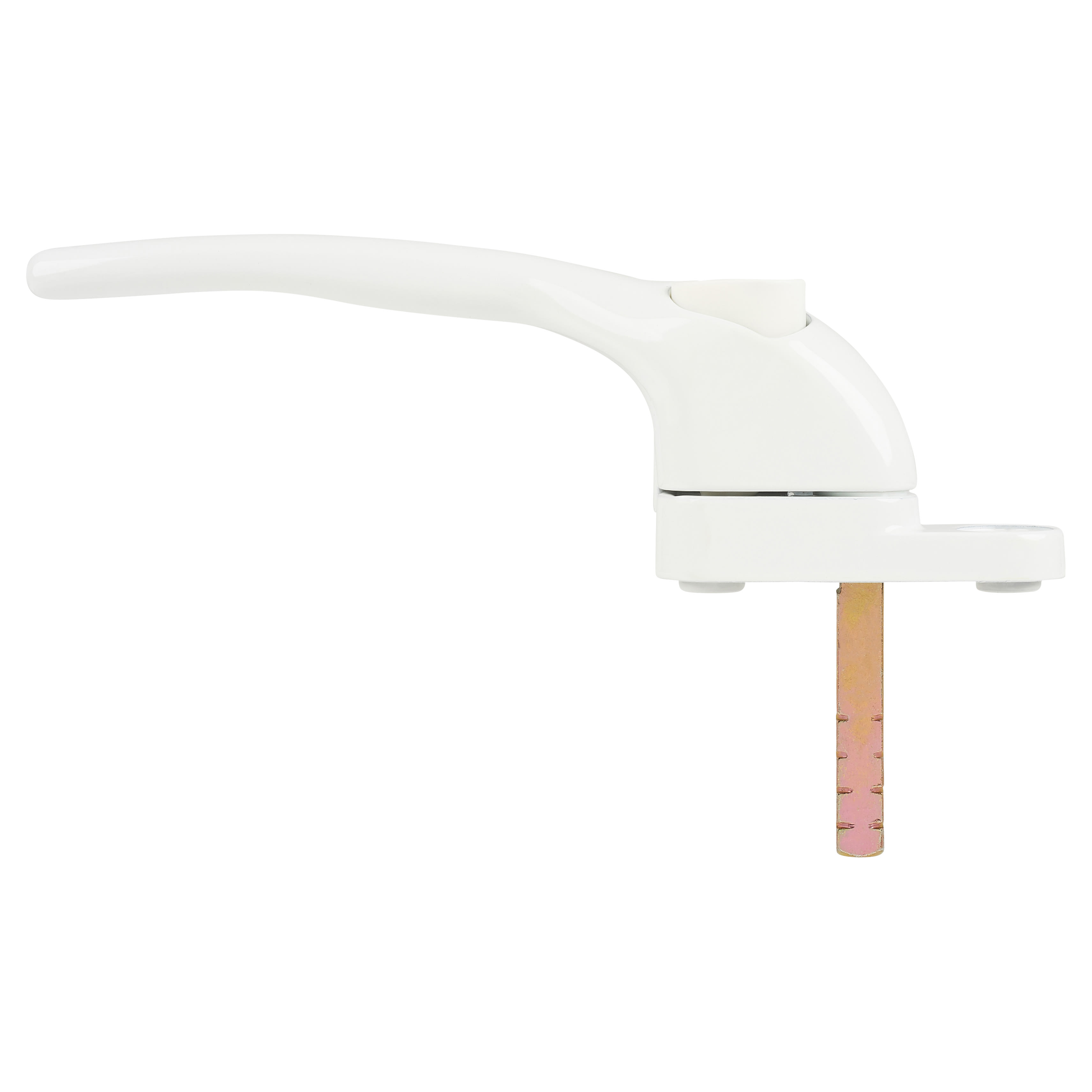 uPVC Offset Espagnolette Locking Multipoint Window Handle - Left Hand - White - view 3