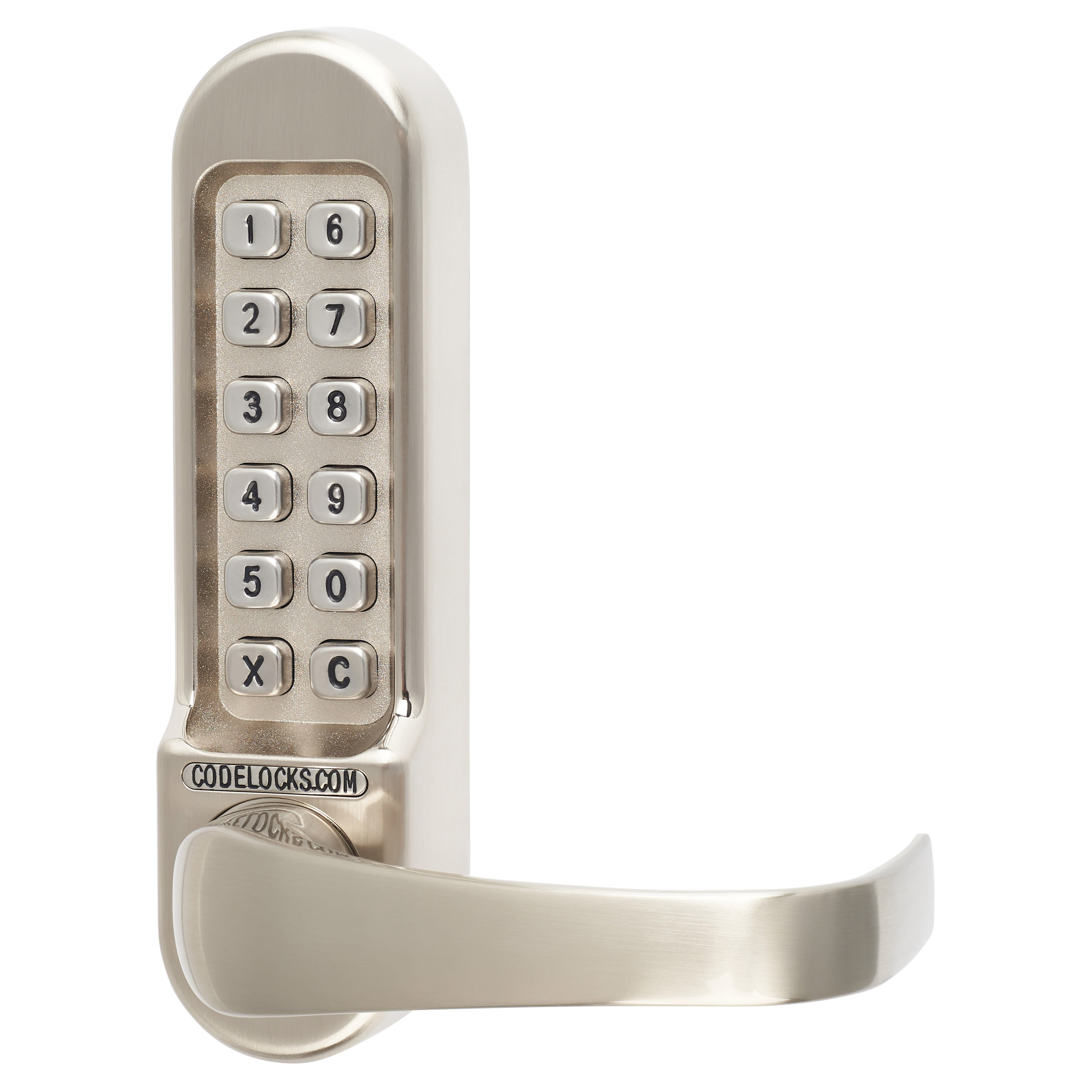 Push Button Code Lock and Euro Lock with Key Override - Stainless Steel - view 3