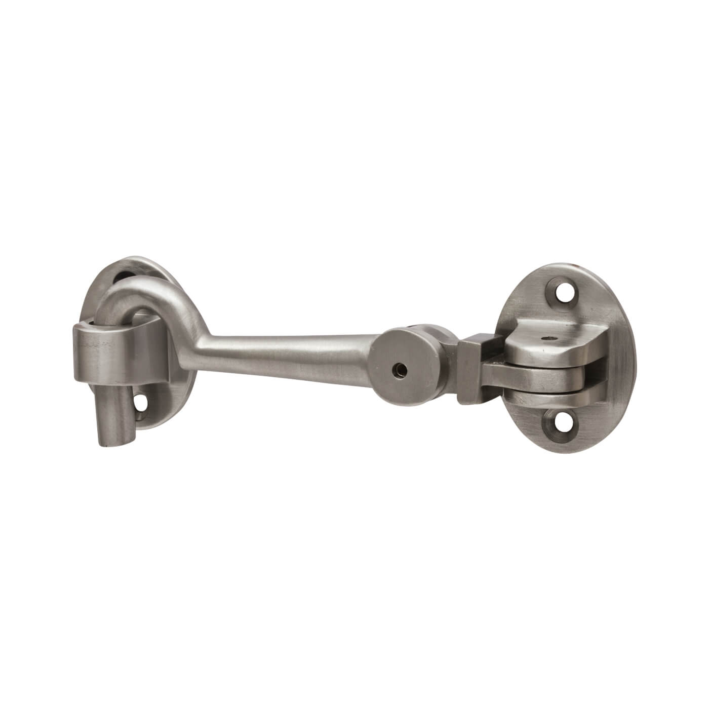 Heavy Duty Cabin Hook & Eye - 75mm Length - Satin Nickel - view 2