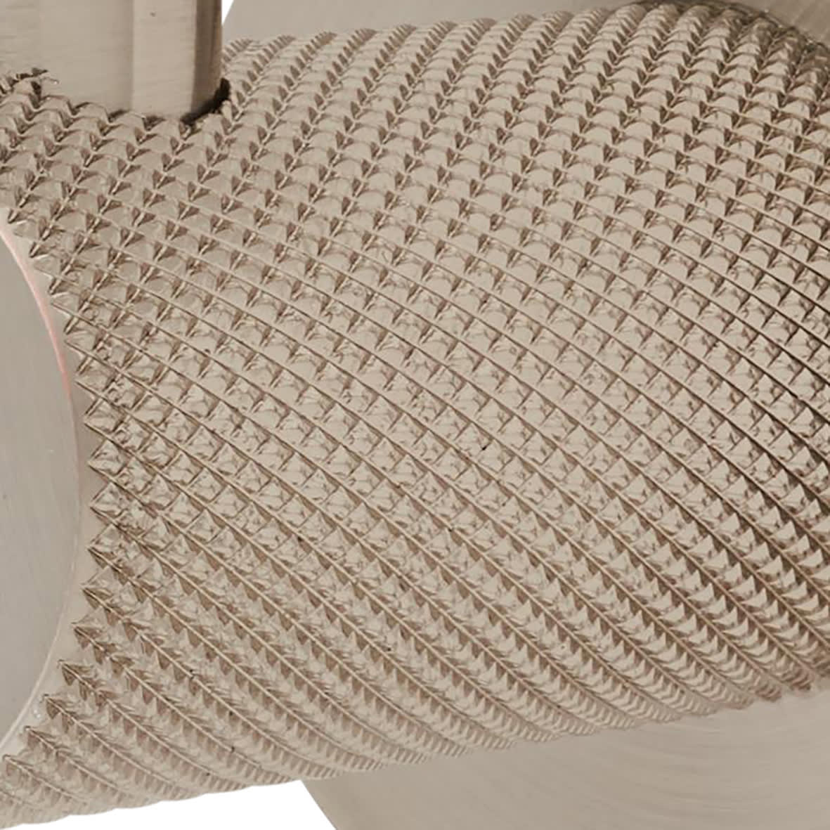 Knurled Single Coat Hook - 50 x 25mm - Satin Nickel - view 3