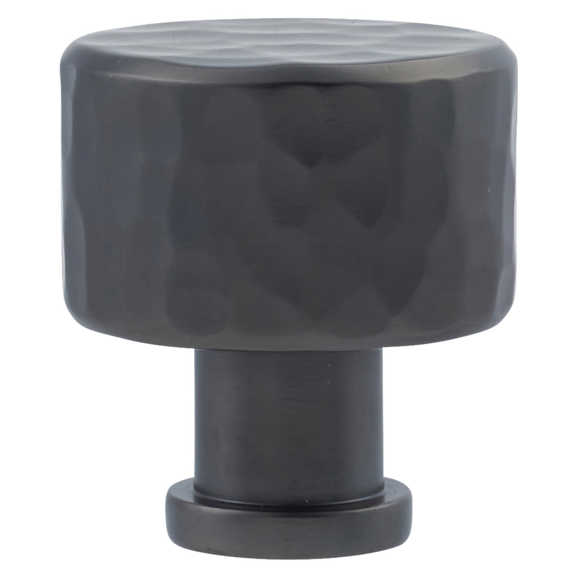 Leila Hammered Round Cabinet Knob - 30mm Diameter - Dark Bronze - view 2