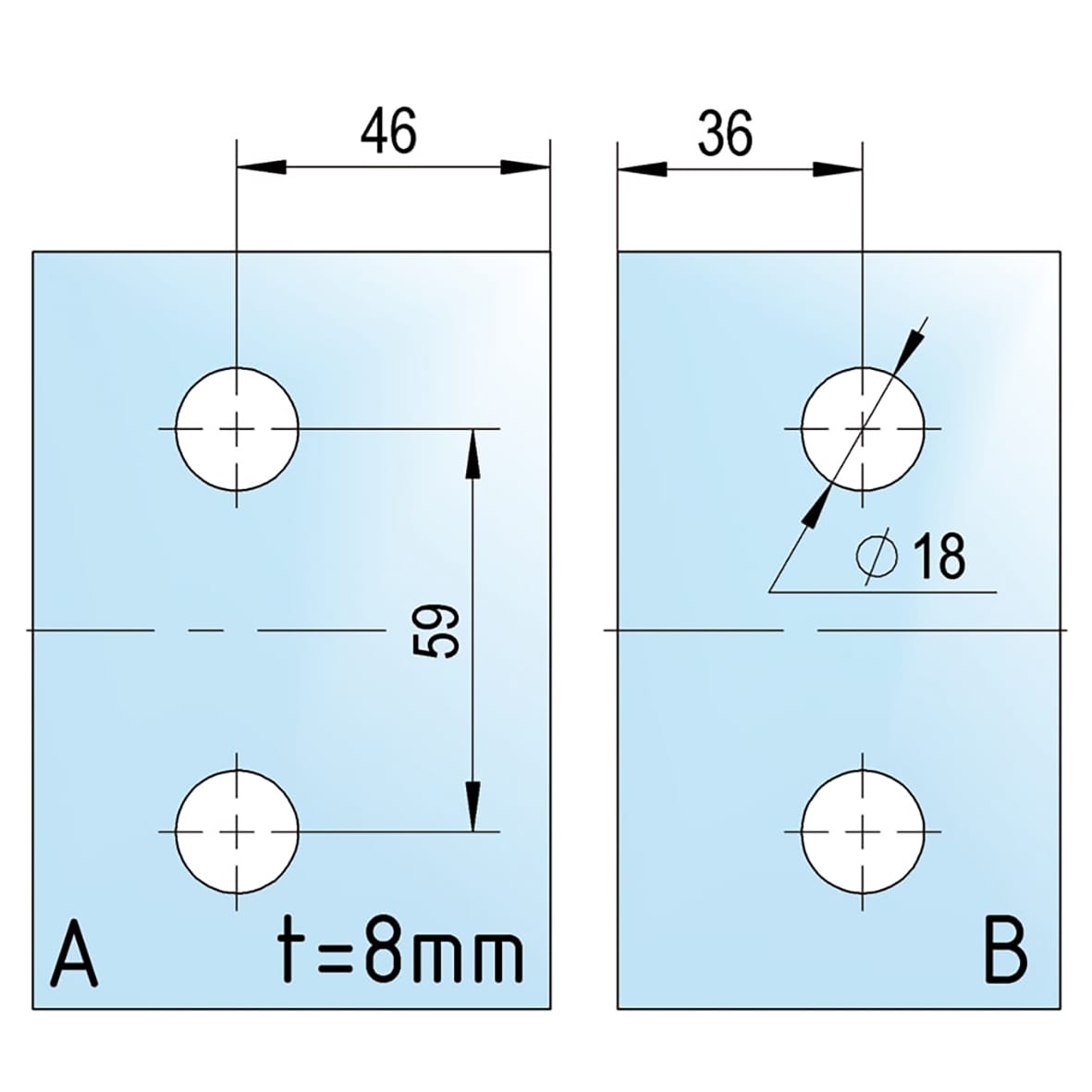 Bilbao Glass to Glass Clamp - 90° - 8-12mm Glass - Polished Chrome - view 5