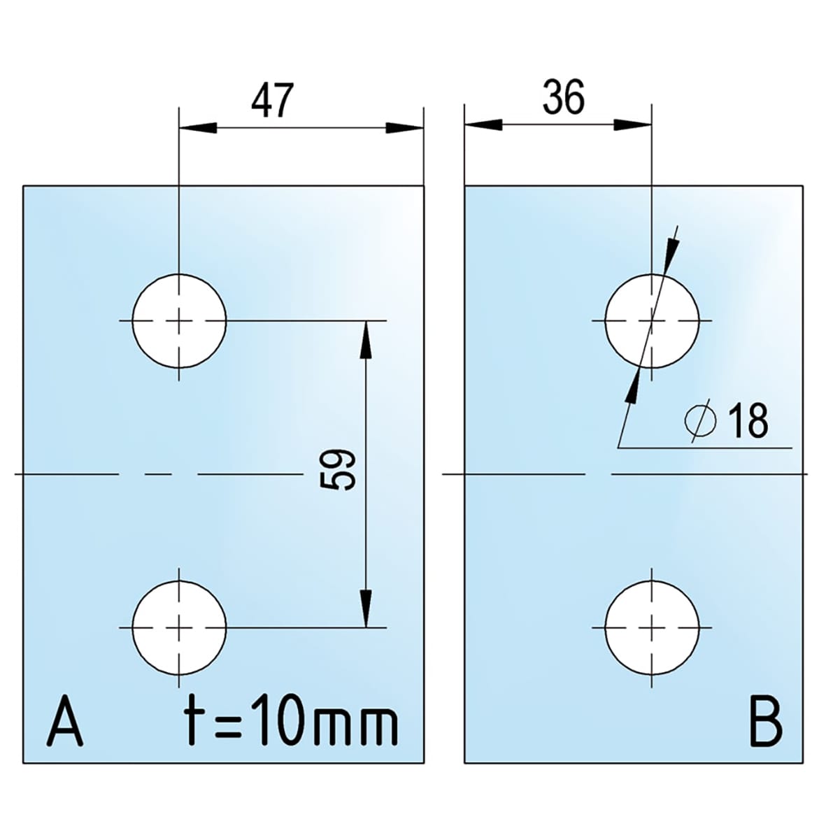Bilbao Glass to Glass Clamp - 90° - 8-12mm Glass - Polished Chrome - view 6