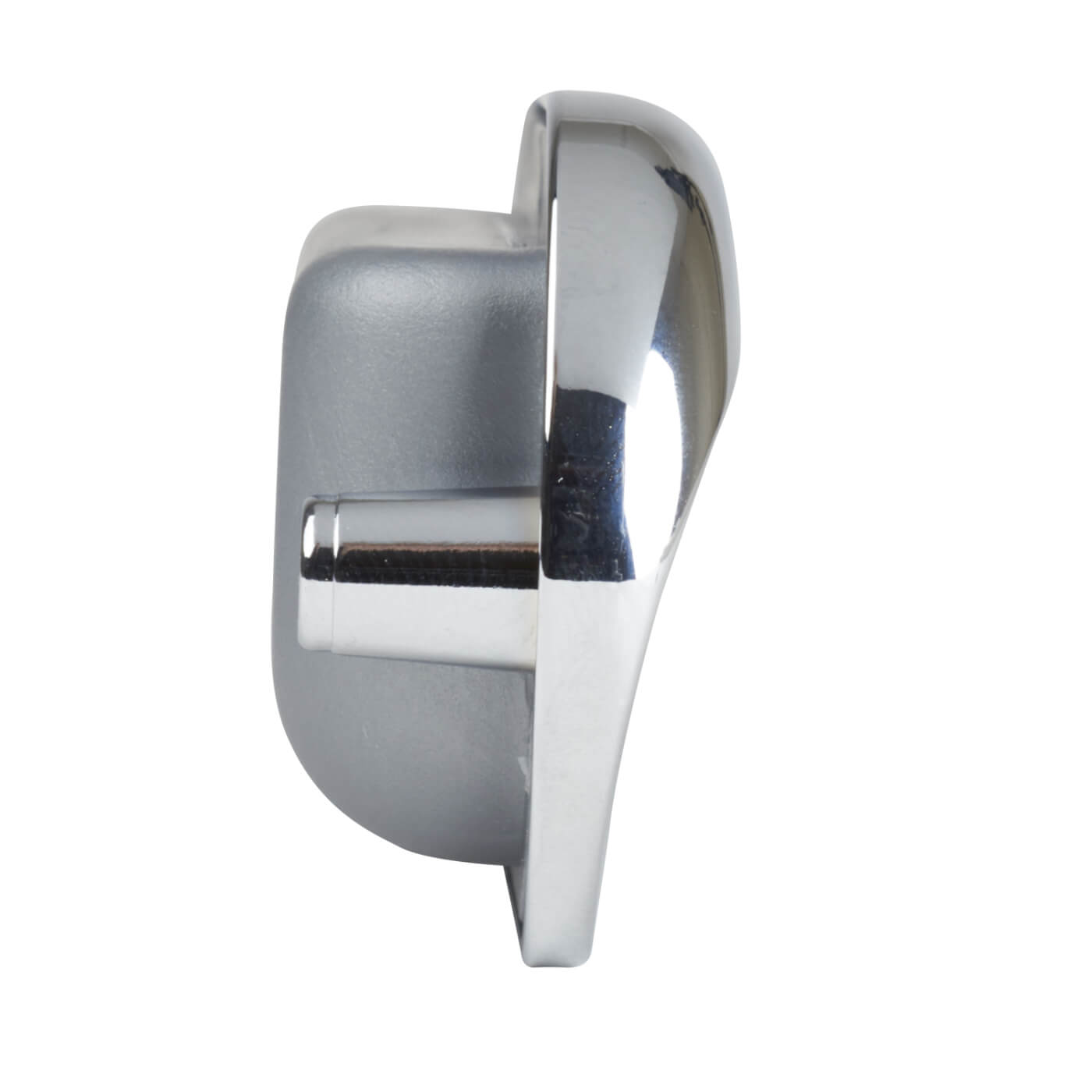 Recessed Sliding Door Oval Flush Cabinet Pull Handle - 111 x 41mm - Polished/Matt Chrome - view 4