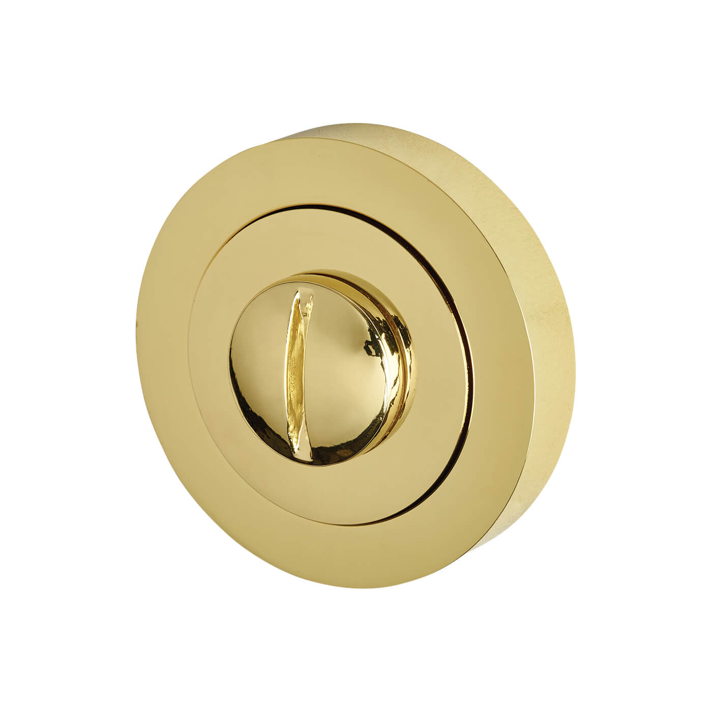 Bathroom Turn & Release - 50mm Diameter - Polished Brass - view 4