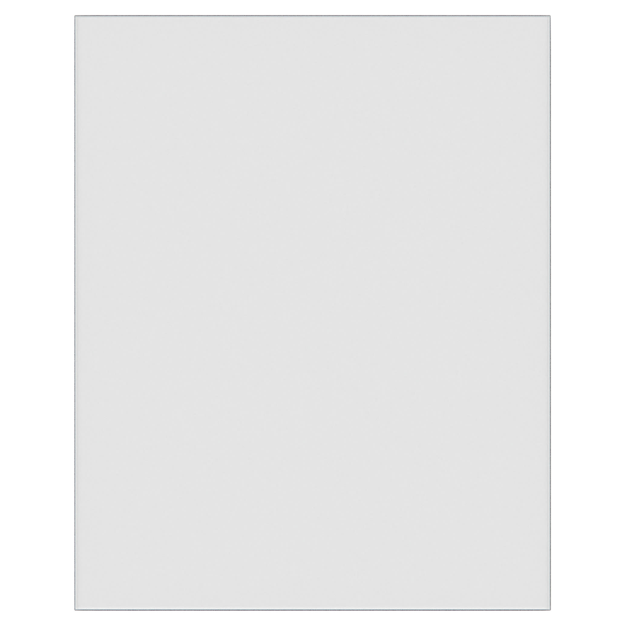 Self Adhesive Glass Kitchen Splashback - 750 x 600mm - Ice White - view 3