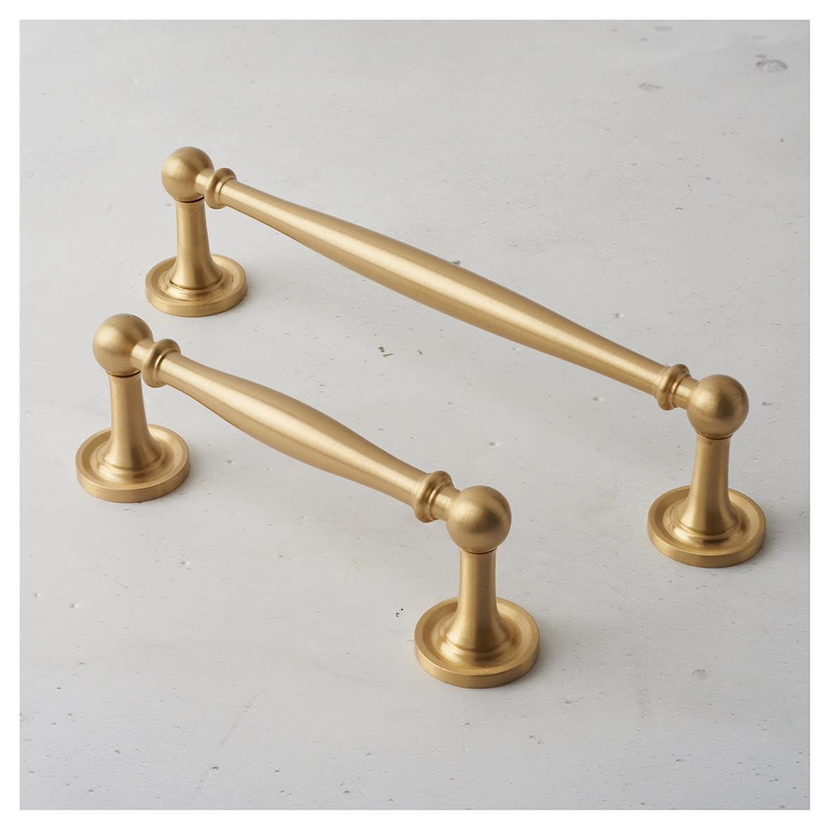 Marcus Colonial 11.5mm D-Bar Cabinet Pull Handle - 152mm Centres - Satin Brass - view 3