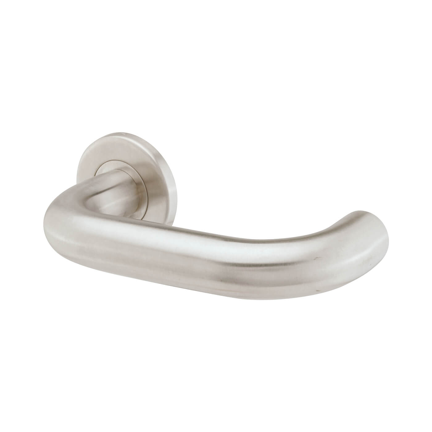 Satin Stainless Steel 22mm Return to Door Latch Door Handles on Rose Pack - view 3