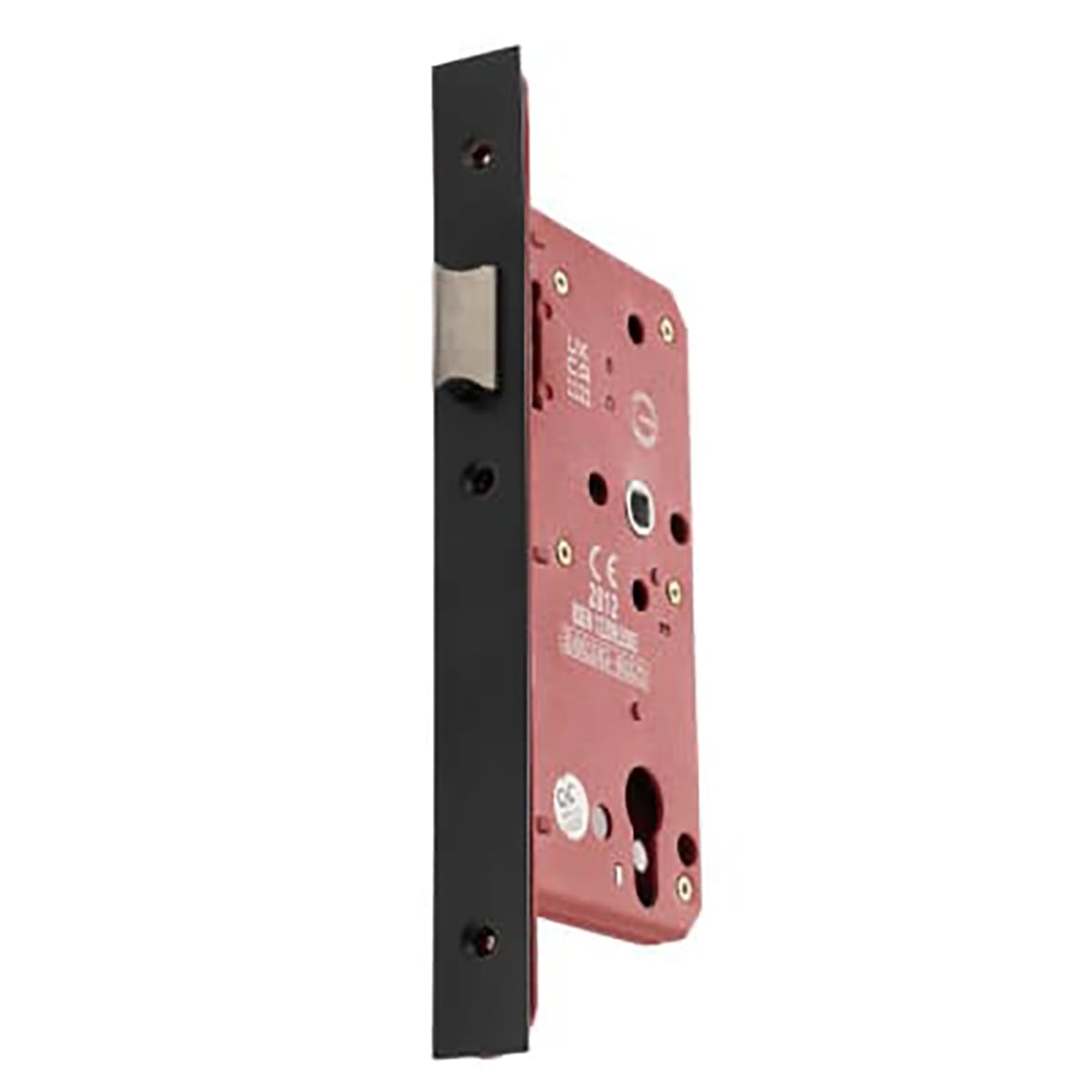DIN Latch - 88mm Case - 60mm Backset - Square - Matt Black - view 2