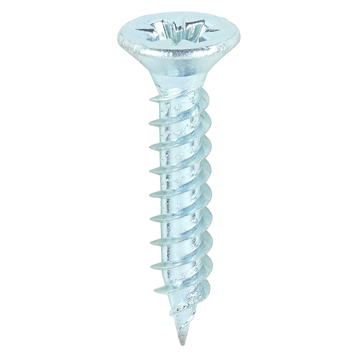 Twin Threaded Pozi Countersunk Wood Screws - 6 x 3/4" - Zinc Plated - Pack of 200 - view 3