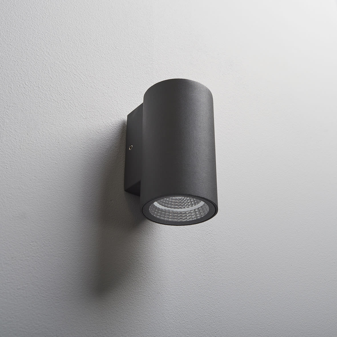 3W LED Outdoor Up or Down Wall Light - - 3000K Warm White - Anthracite - view 3