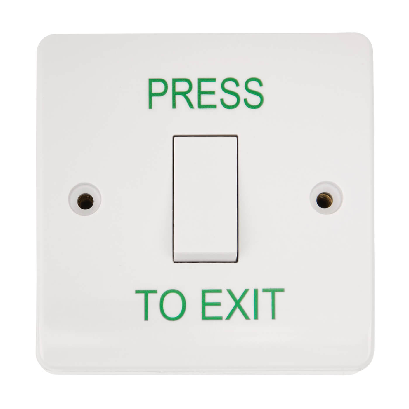 Press To Exit Switch - 85 x 85 x 44mm - Single - White - view 3