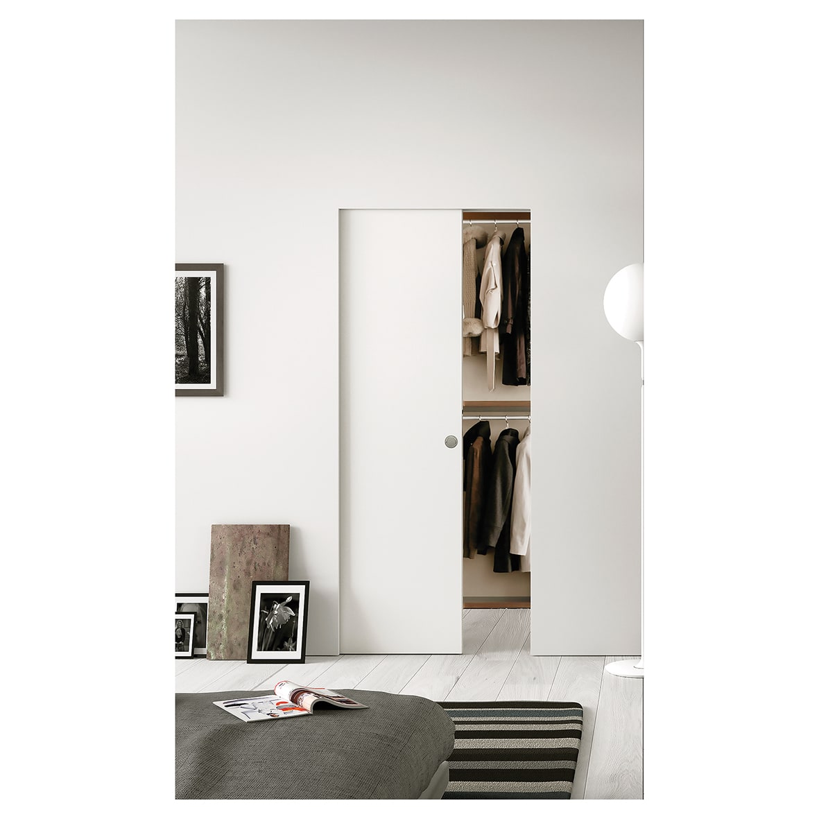 Syntesis Single Pocket Door Kit - 125mm Finished Wall Thickness - 826 x 2040 Door Size - view 3