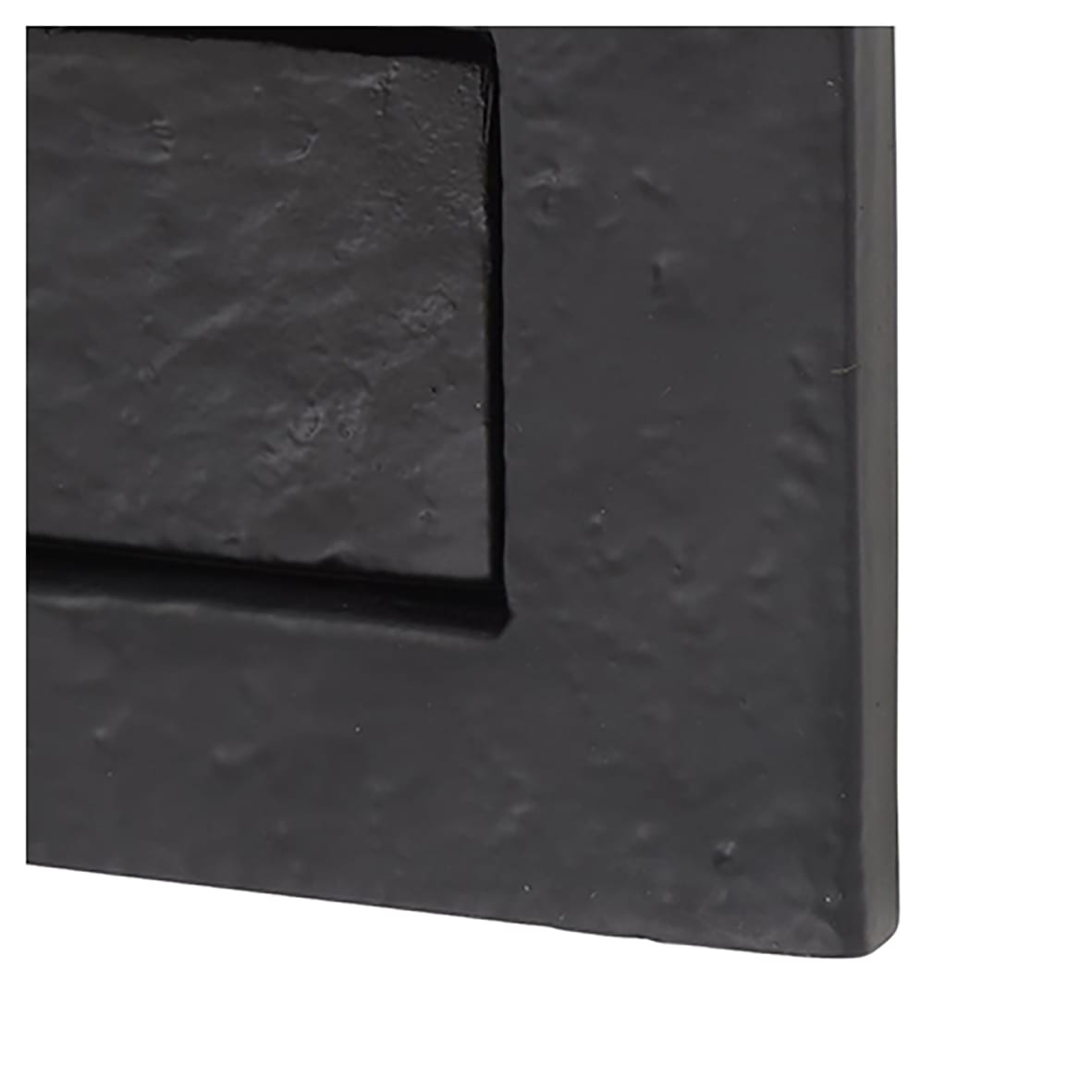 Plain Letter Plate - 254 x 90mm - Antique Black Iron - view 6
