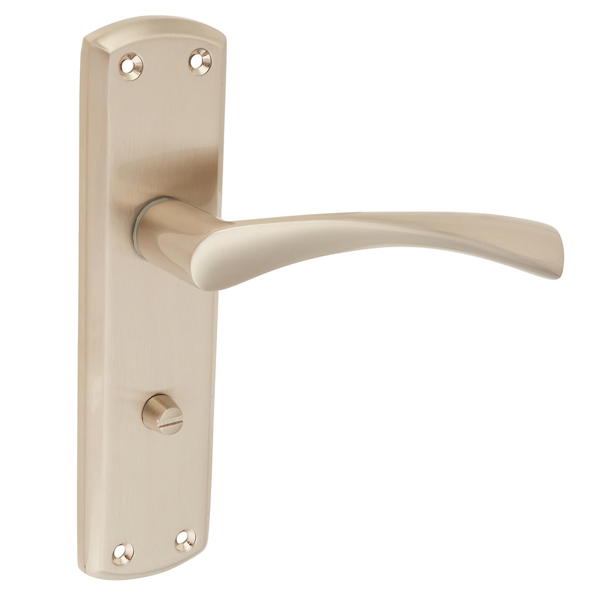 Satin Nickel Bathroom Door Handles - Monza Range - 175 x 45mm - view 5