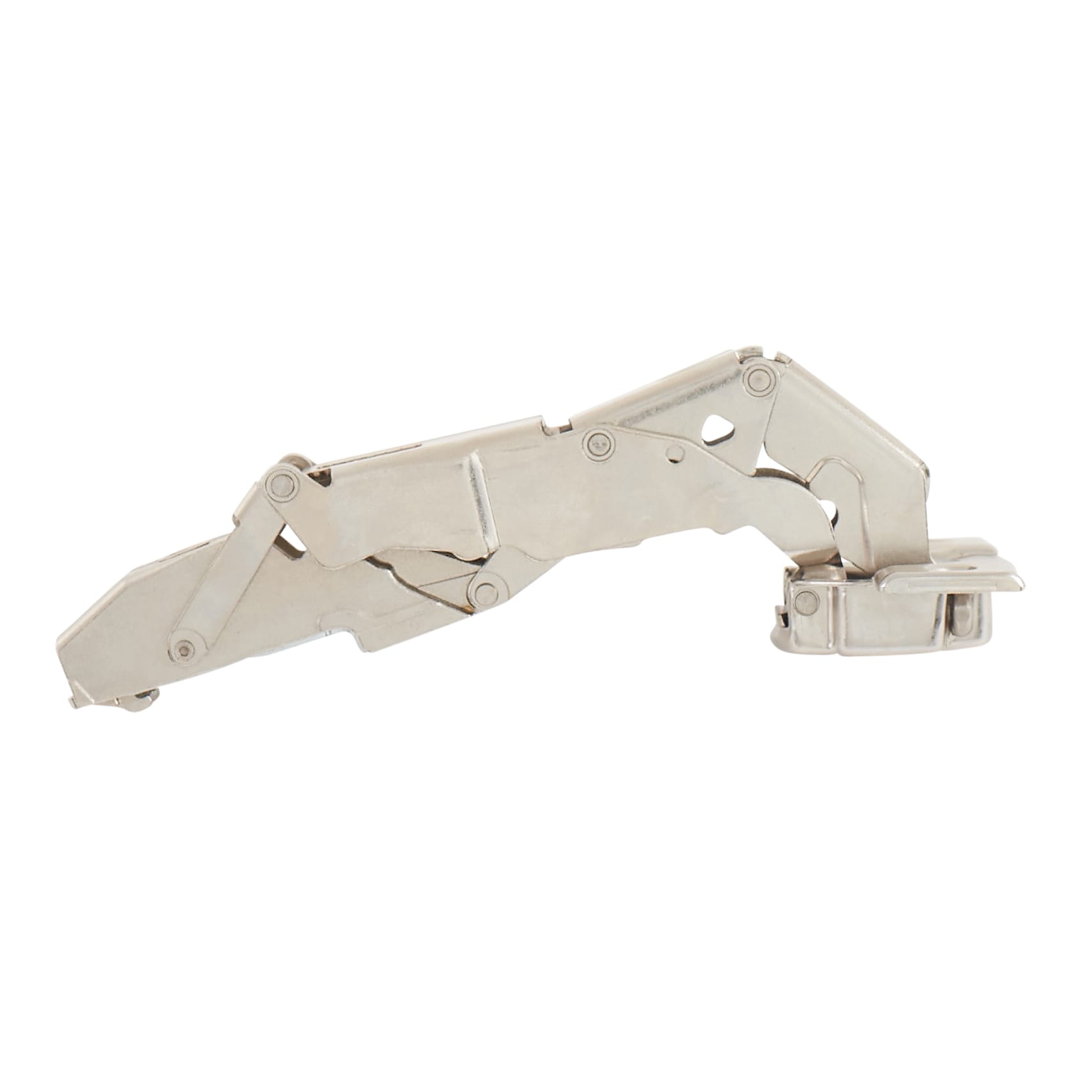 CLIP Top Zero Protrusion Cabinet Hinge - 155° - Sprung - Overlay - Zinc Plated - Pair - view 3