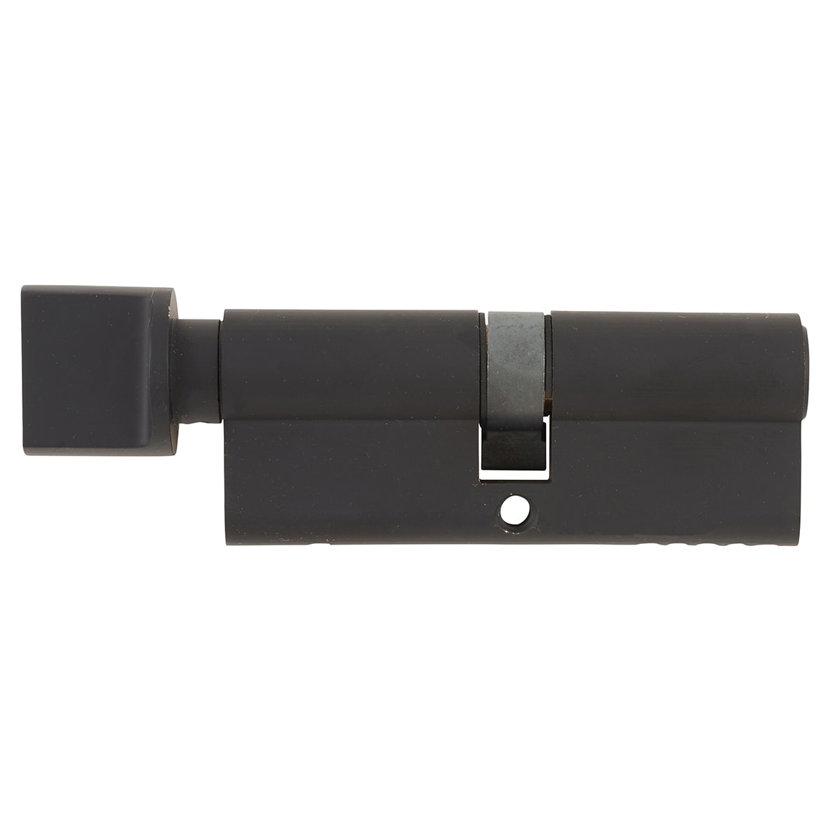 5 Pin 80mm Euro Thumbturn Cylinder - 40 Turn + 40mm - Matt Black - Keyed to Differ - view 2