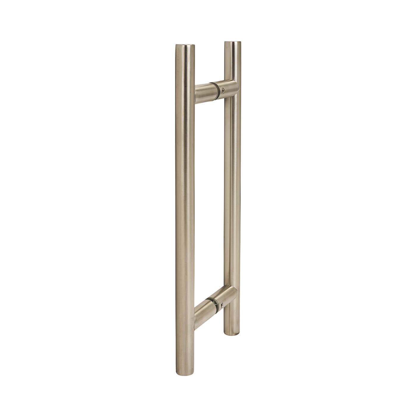 Satin Stainless Steel 19mm T-Bar Door Pull Handles - Back to Back - 229mm Centres - view 2