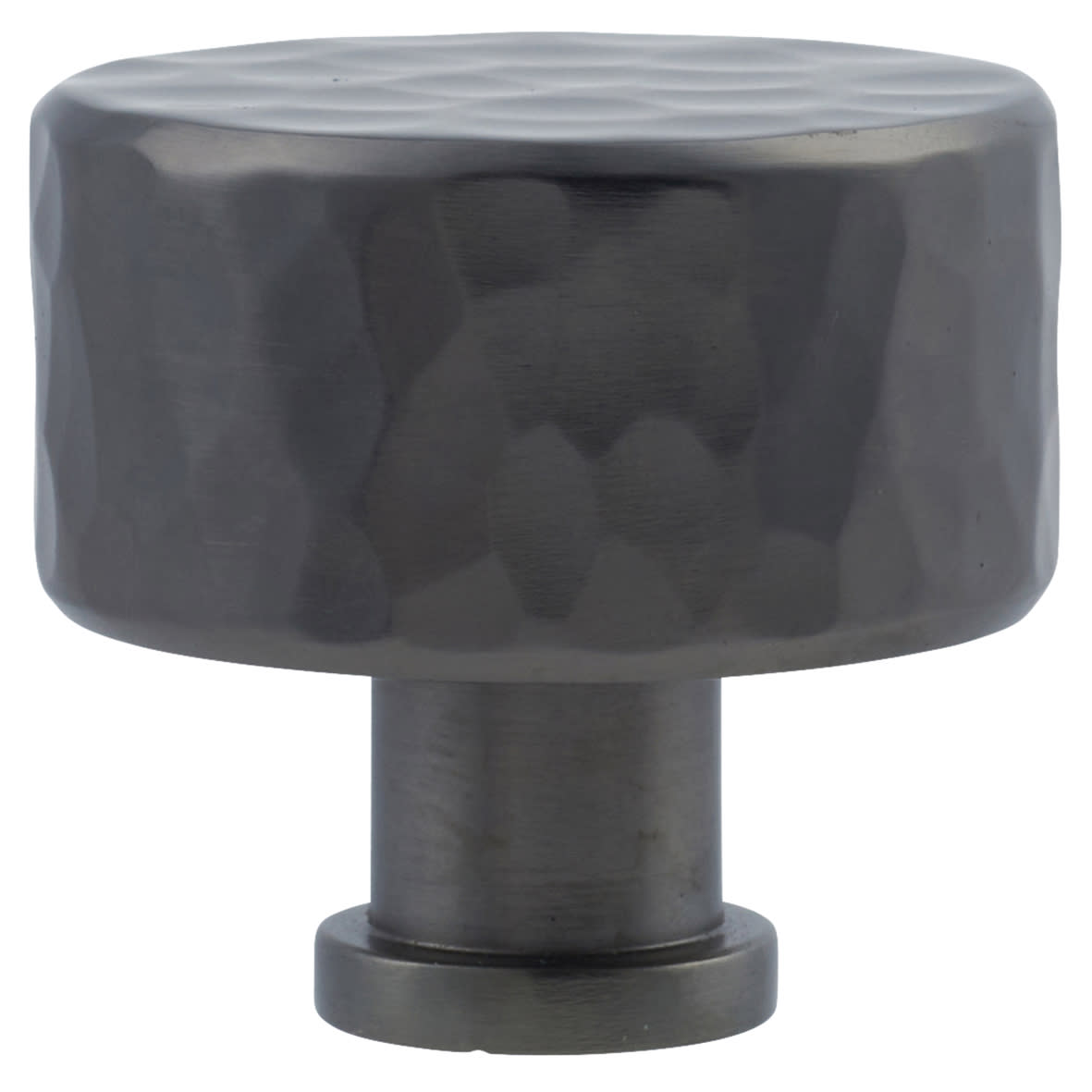Leila Hammered Round Cabinet Knob - 35mm Diameter - Dark Bronze - view 2