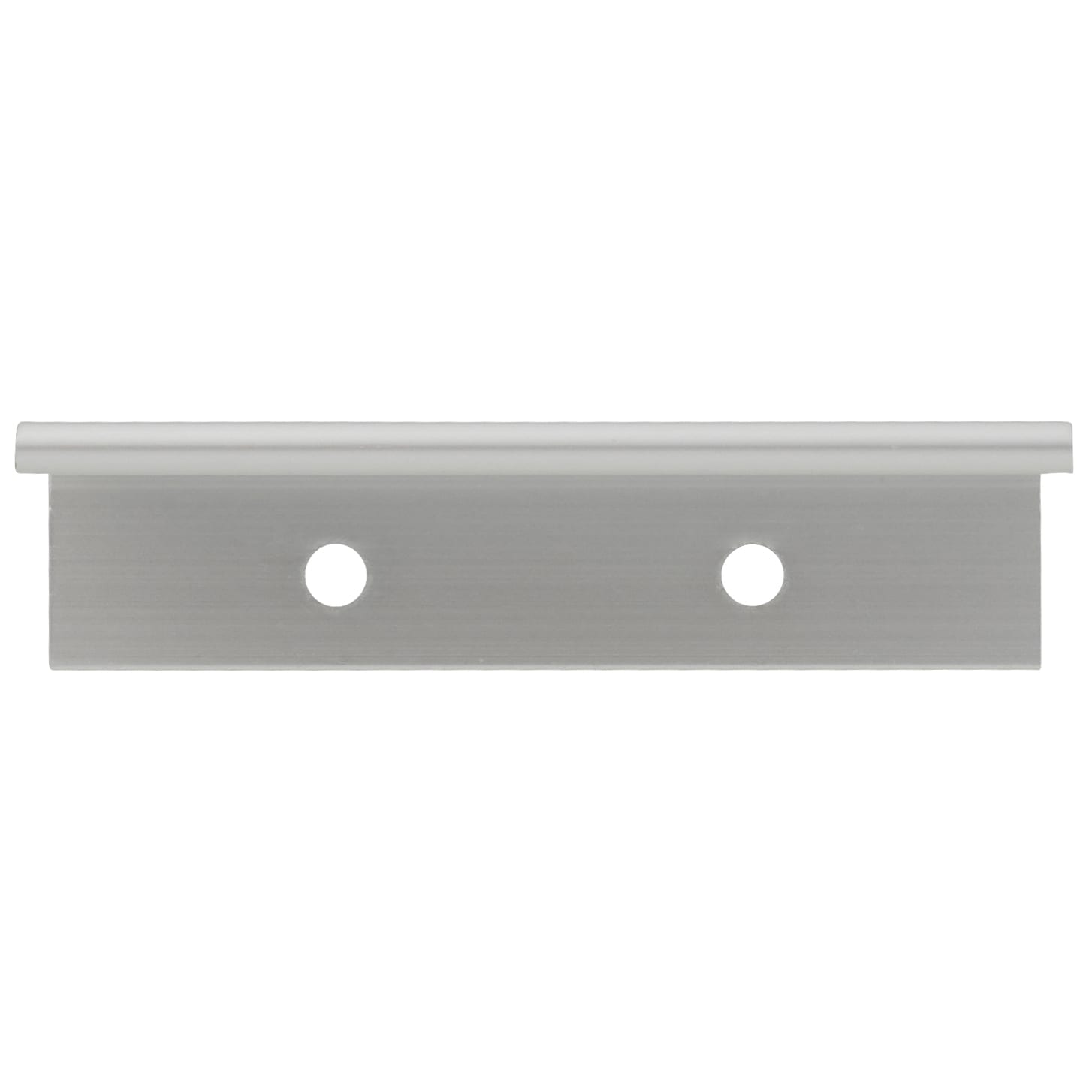 Touchpoint Vora Lipped Edge Cabinet Pull Handle - 64mm Centres - Brushed Aluminium - view 3