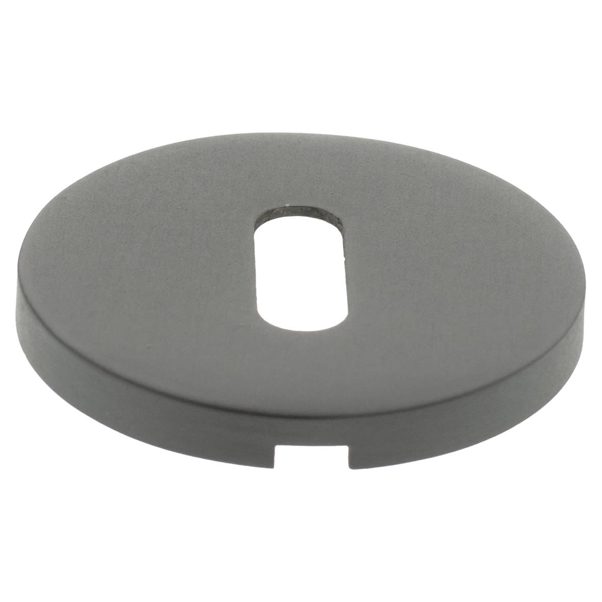 Millhouse Brass Escutcheon - 51mm Diameter - Keyhole - Urban Dark Bronze - Pair - view 2