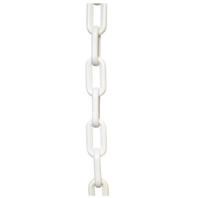 Plastic Chain - 6mm Link - 5m Length - White - view 2