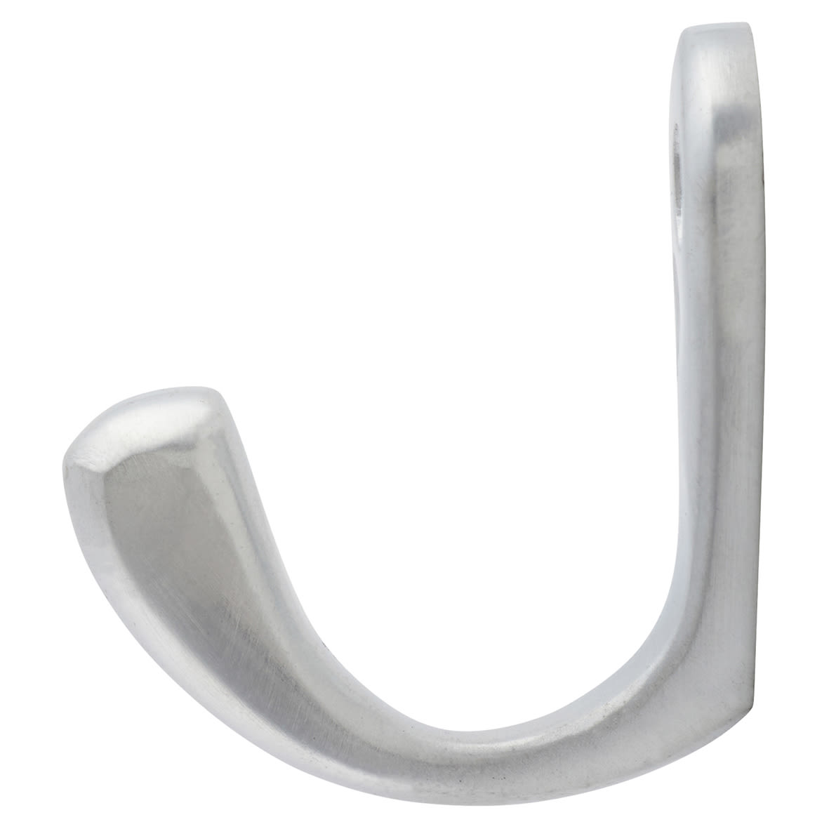 Victorian Single Coat Hook - 44 x 23mm - Satin Chrome - view 2