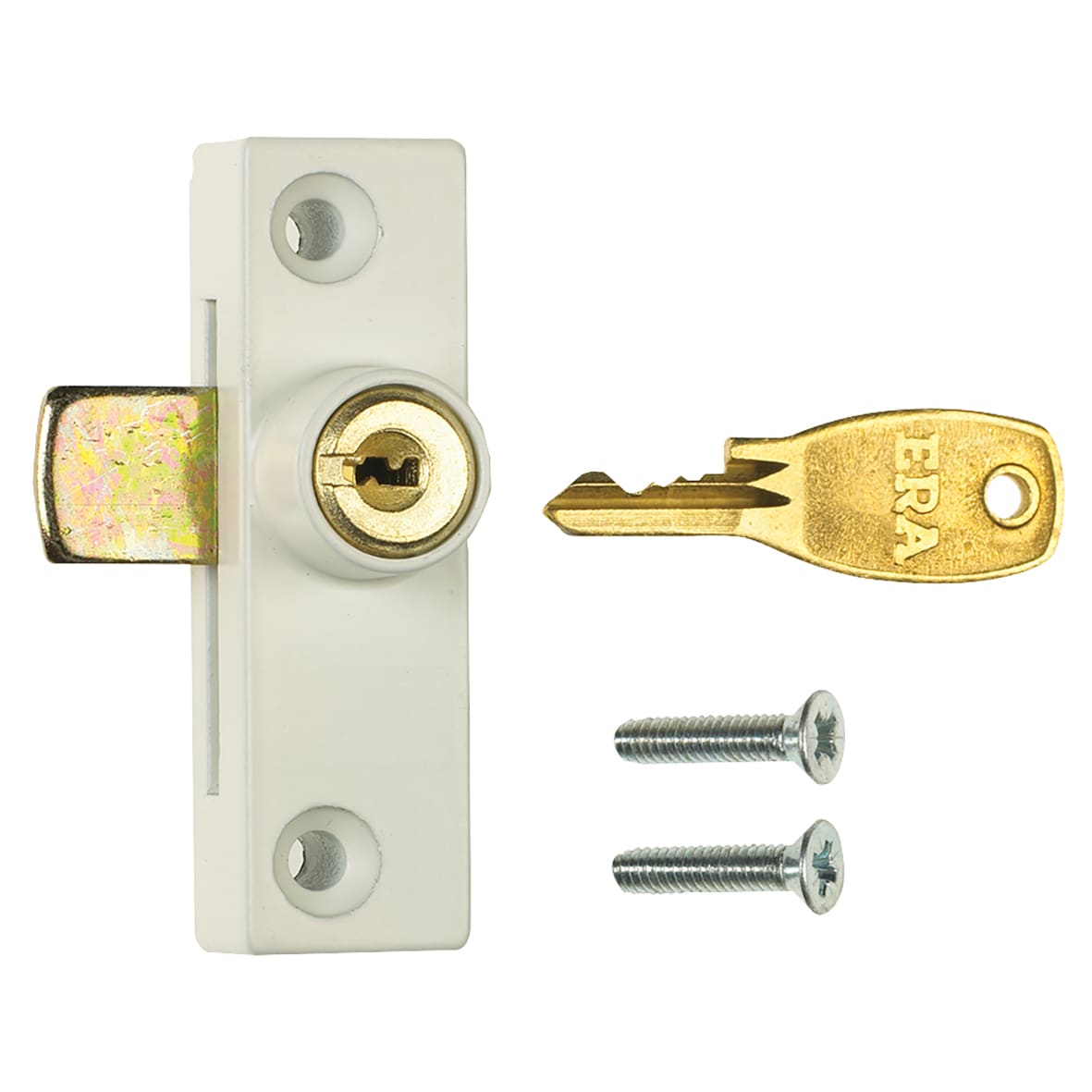 Metal Window Lock - White - Pack of 1 with 1 Key - view 2