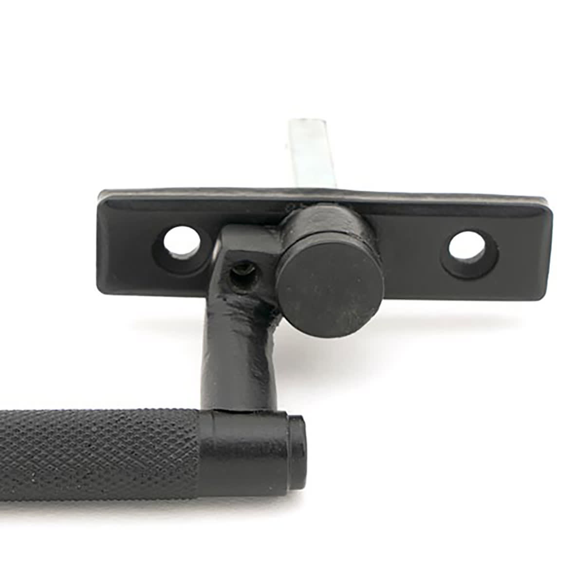 Brompton Knurled Locking Espagnolette Casement Window Handle - Right - Matt Black - view 4
