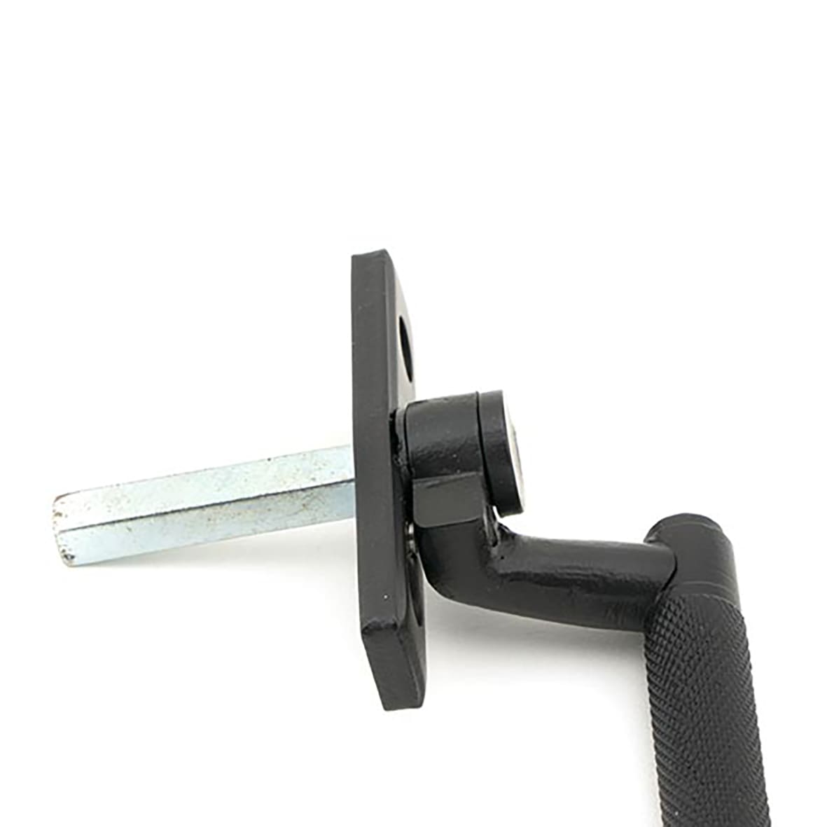 Brompton Knurled Locking Espagnolette Casement Window Handle - Right - Matt Black - view 5