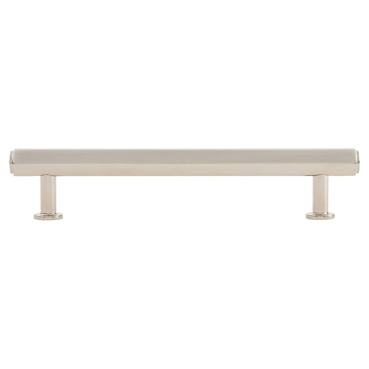 Vesper Hex 14mm T-Bar Cabinet Pull Handle - 128mm Centres - Polished Nickel - view 2