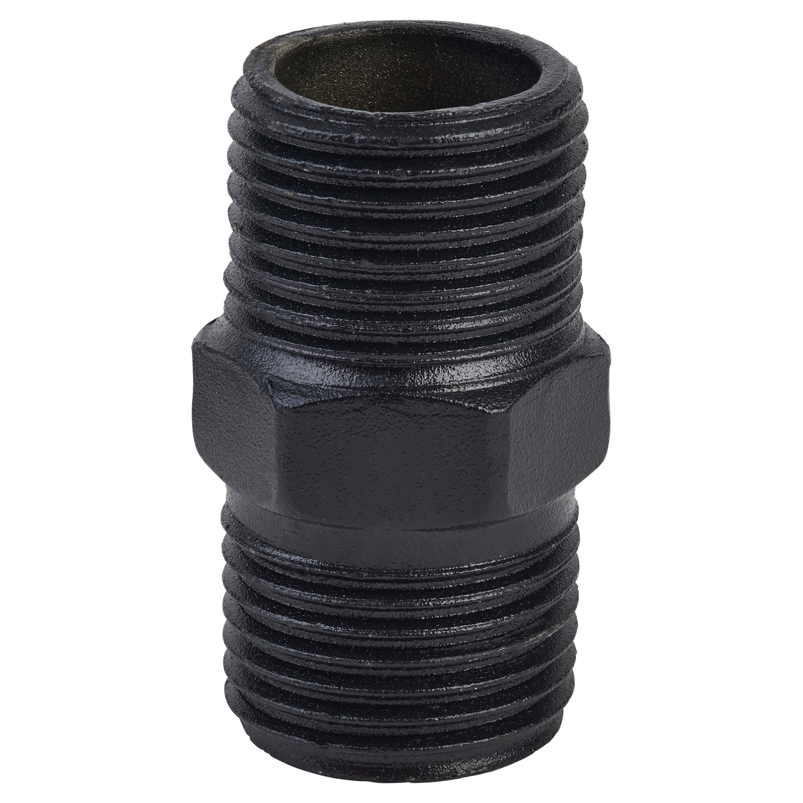 1/2" Pipe Shelving Iron Threaded Nipple Connector - Black - view 2