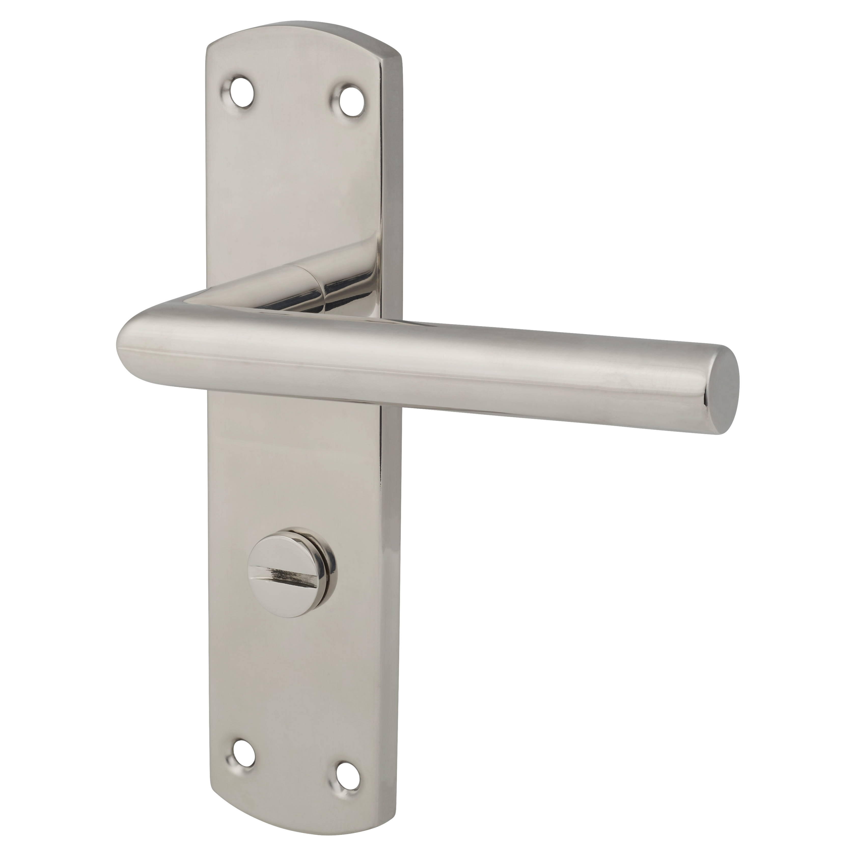 Polished Stainless Steel Mitred Bathroom Door Handles - 172 x 44mm - view 6