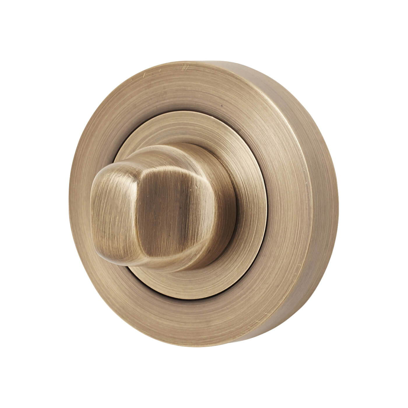 Bathroom Turn & Release - 52mm Diameter - Antique Brass - view 3