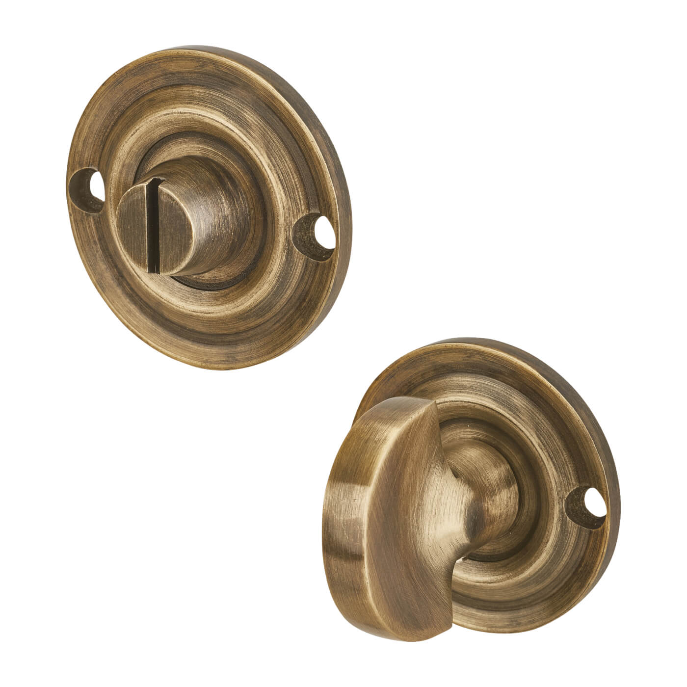 Bathroom Turn & Release - 43mm Diameter - Florentine Bronze - view 2