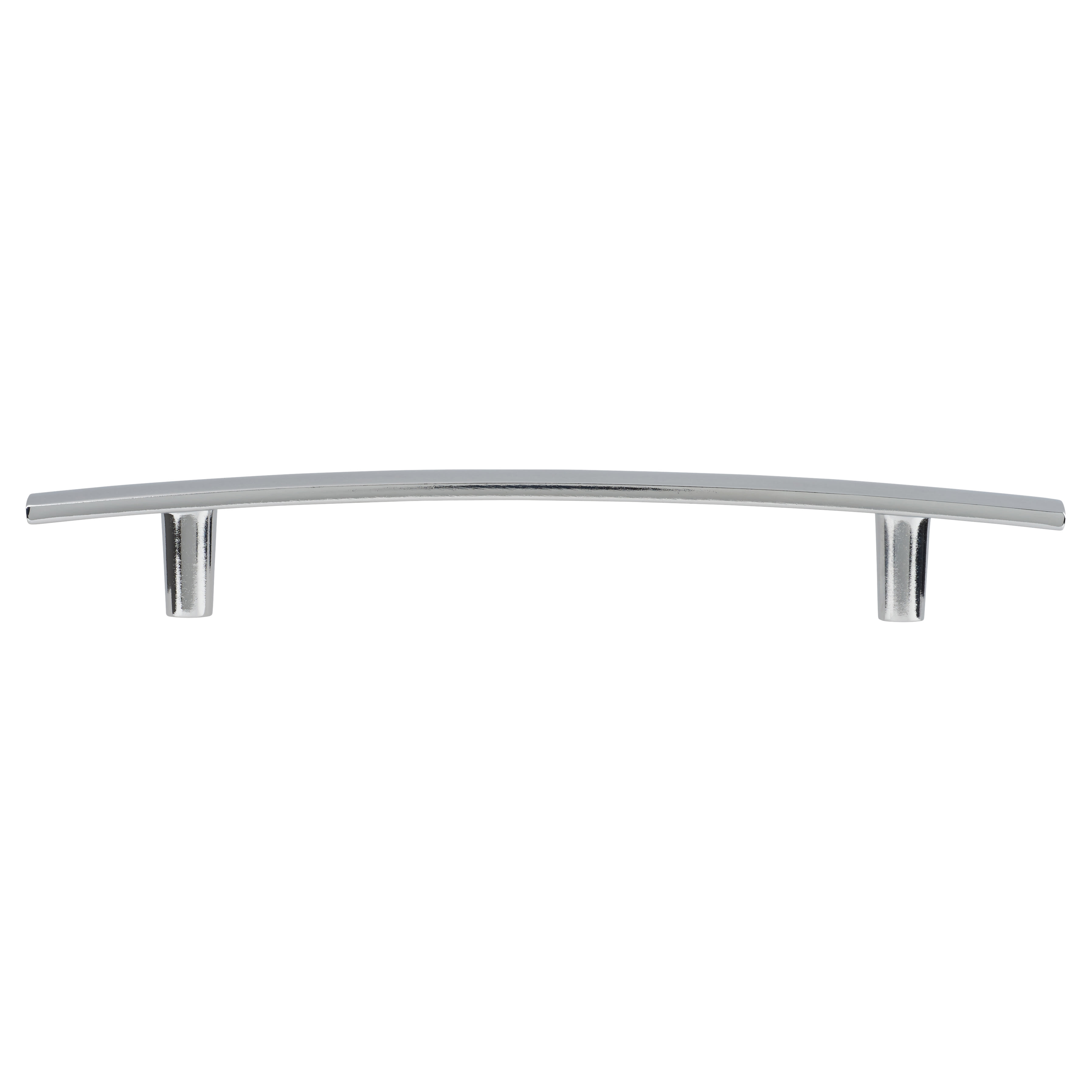 14mm Curved T-Bar Cabinet Pull Handle - 128mm Centres - Polished Chrome - view 3